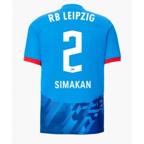 RB Leipzig Mohamed Simakan #2 Replika Tredjetrøje 2023-24 Kortærmet